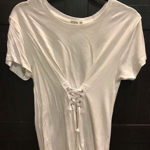 Cotton On white shirt corset